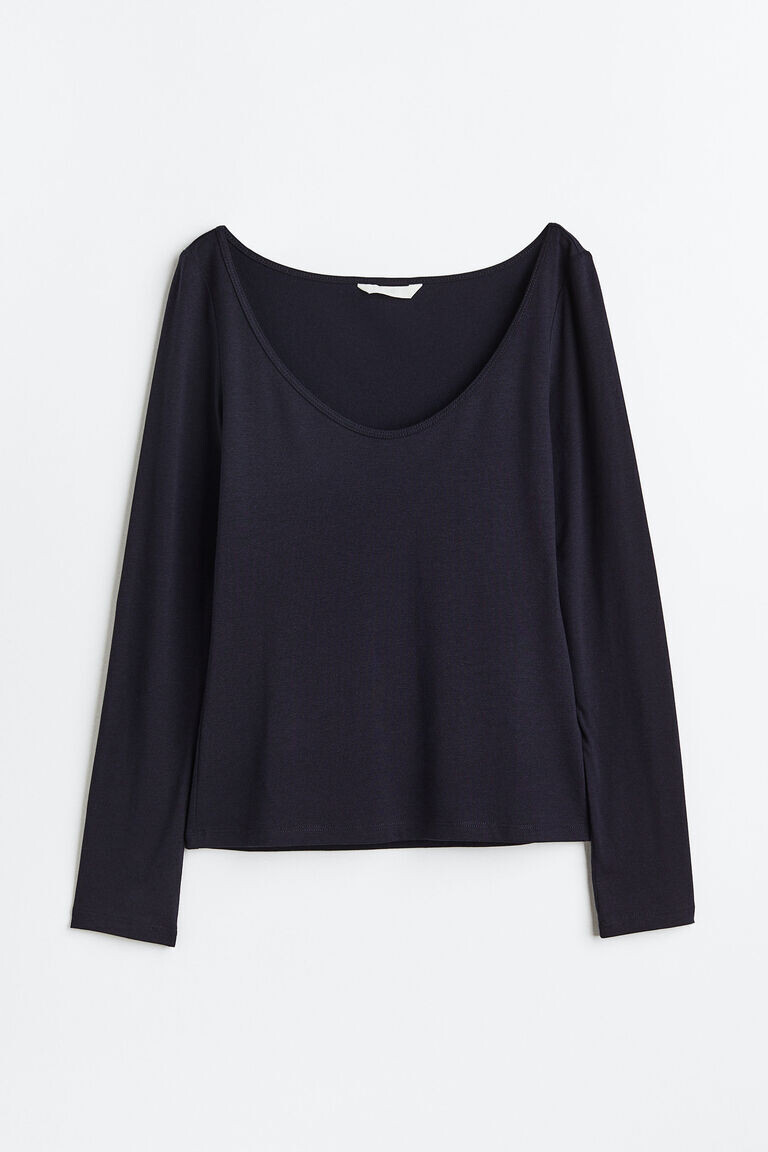 Топ из джерси H&M, синий
Топ из джерси H&M, синий