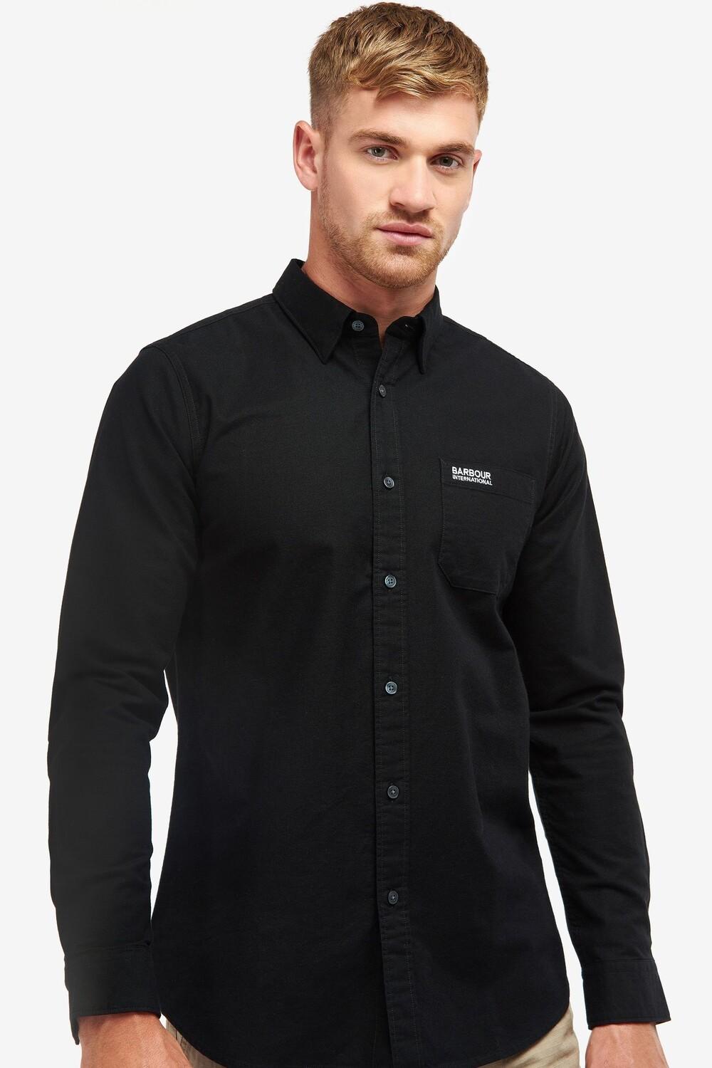 Кинетическая оксфордская рубашка Barbour International, черный
Кинетическая оксфордская рубашка Barbour International, черный