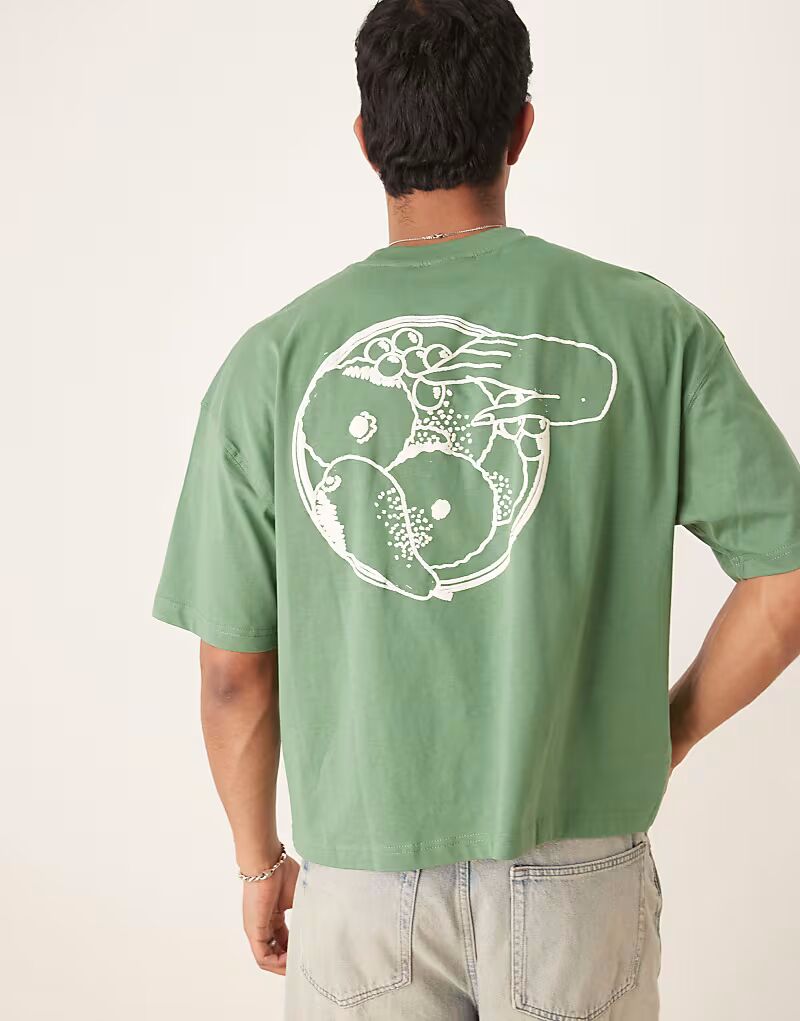 Футболка свободного кроя ASOS DESIGN с летней графикой зеленого цвета
Футболка свободного кроя ASOS DESIGN с летней графикой зеленого цвета