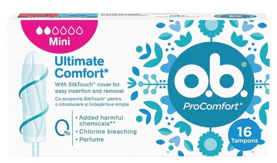О.Б. ProComfort, Ultimate, мини-тампоны, 16 шт., OB
О.Б. ProComfort, Ultimate, мини-тампоны, 16 шт., OB