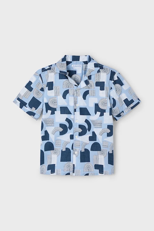 Детская хлопковая рубашка Mayoral, синий 
Детская хлопковая рубашка Mayoral, синий