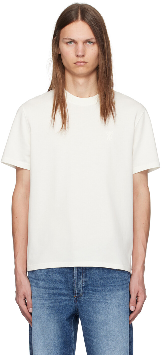 Бело-белая футболка AI Paris Ami de Coeur AMI Paris
Бело-белая футболка AI Paris Ami de Coeur AMI Paris