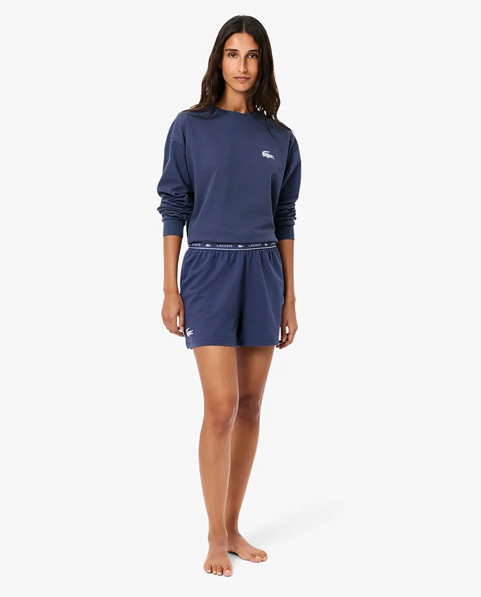 Флисовые шорты с логотипом на поясе для домашней одежды Lacoste, голубой
Флисовые шорты с логотипом на поясе для домашней одежды Lacoste, голубой