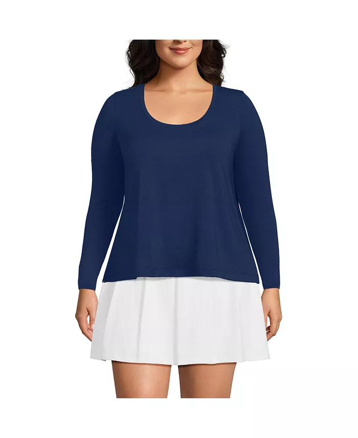 Футболка Power Performance большого размера с длинными рукавами и круглым вырезом Lands' End, синий
Футболка Power Performance большого размера с длинными рукавами и круглым вырезом Lands' End, синий