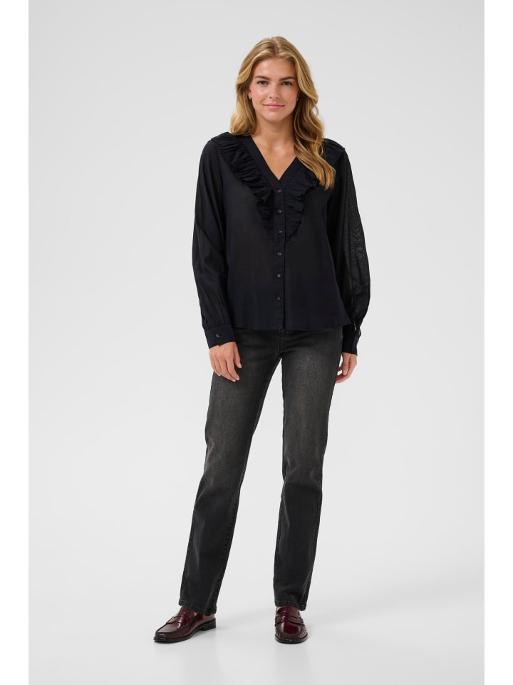 Kaffe Блузка с длинными рукавами KAlane, стандартный крой, цвет черный
Kaffe Блузка с длинными рукавами KAlane, стандартный крой, цвет черный