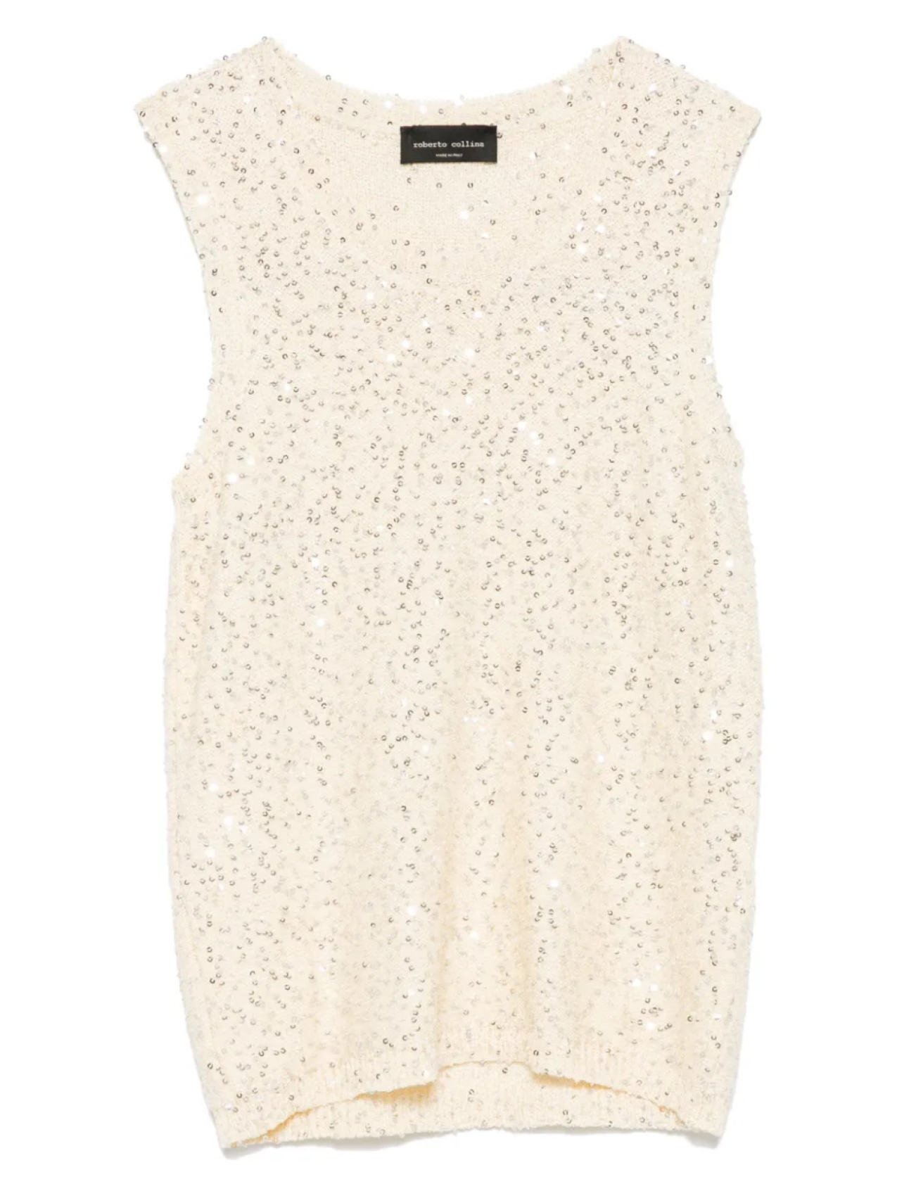 Топ с пайетками от Roberto Collina, нейтральный
Топ с пайетками от Roberto Collina, нейтральный