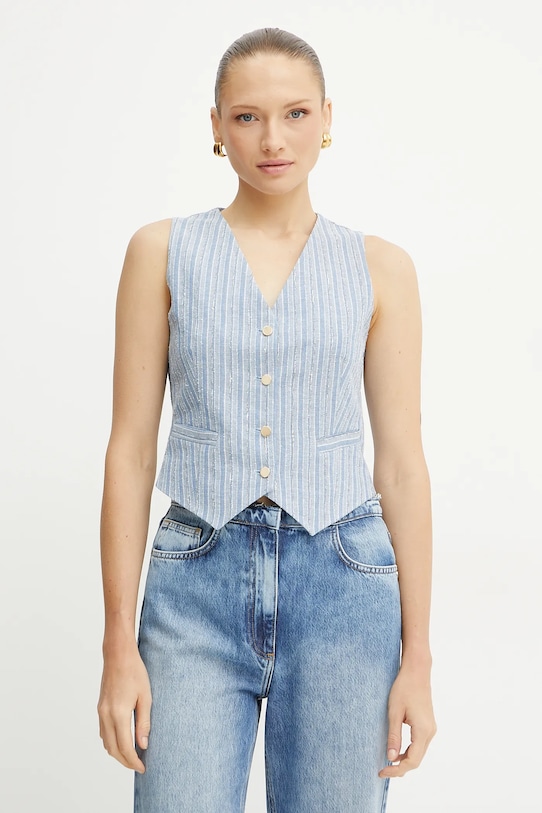 Жилет с добавлением льна Fracomina, синий
Жилет с добавлением льна Fracomina, синий