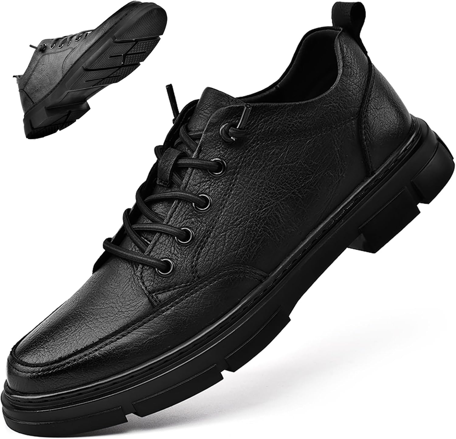 Мужские кожаные кроссовки Oigunle на шнуровке, модные, с круглым носком, удобные, нескользящие, на молнии, низкие кожаные обувь, повседневные, для работы и бизнеса, черный
Мужские кожаные кроссовки Oigunle на шнуровке, модные, с круглым носком, удобные, нескользящие, на молнии, низкие кожаные обувь, повседневные, для работы и бизнеса, черный