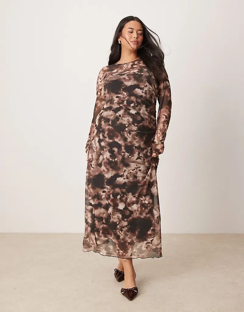 Платье-миди New Look Curve из сетчатой ткани с присборенным верхом кремового цвета
Платье-миди New Look Curve из сетчатой ткани с присборенным верхом кремового цвета