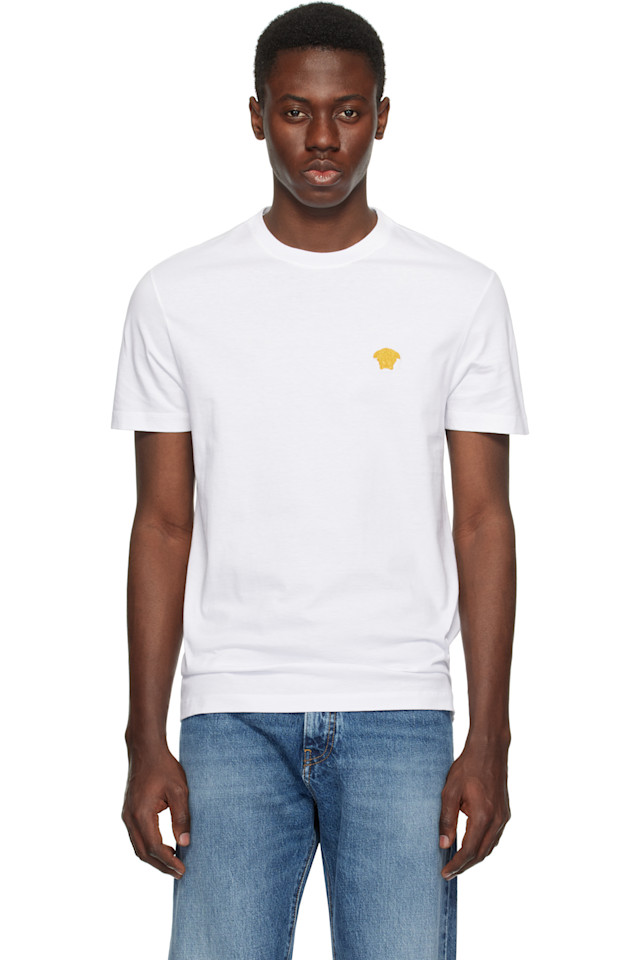 Versace Белая футболка с изображением Медузы
Versace Белая футболка с изображением Медузы