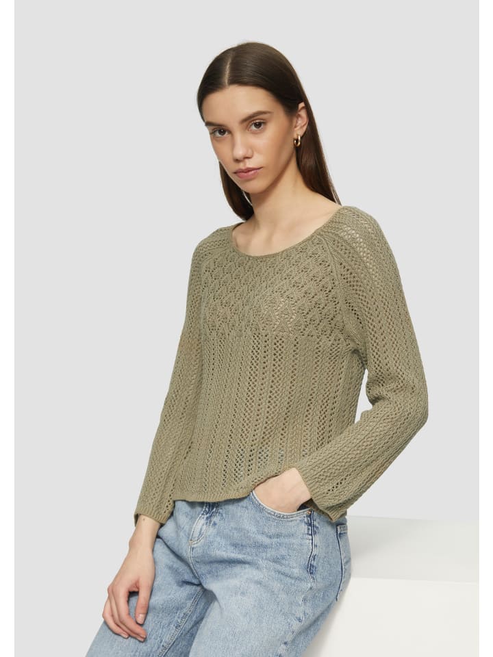 Вязаный свитер QS, оливковый
Вязаный свитер QS, оливковый