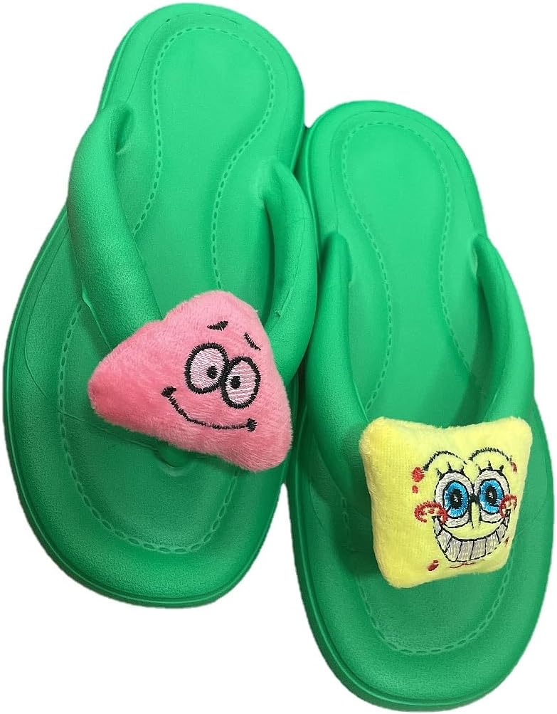 Нескользящие тапочки FSwinder для женщин и мужчин, милые тапочки с мультяшными рисунками для дома и улицы, мягкие летние тапочки для дома, улицы и пляжа, зеленый
Нескользящие тапочки FSwinder для женщин и мужчин, милые тапочки с мультяшными рисунками для дома и улицы, мягкие летние тапочки для дома, улицы и пляжа, зеленый