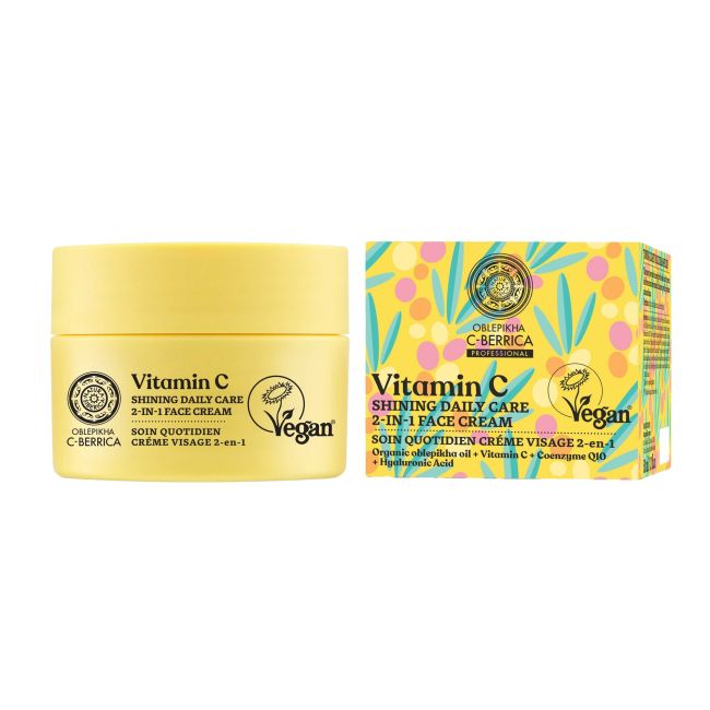 Облепиха c-berrica витамин c сияющий ежедневный уход 2-в-1 крем для лица Natura Siberica, 50 мл
Облепиха c-berrica витамин c сияющий ежедневный уход 2-в-1 крем для лица Natura Siberica, 50 мл