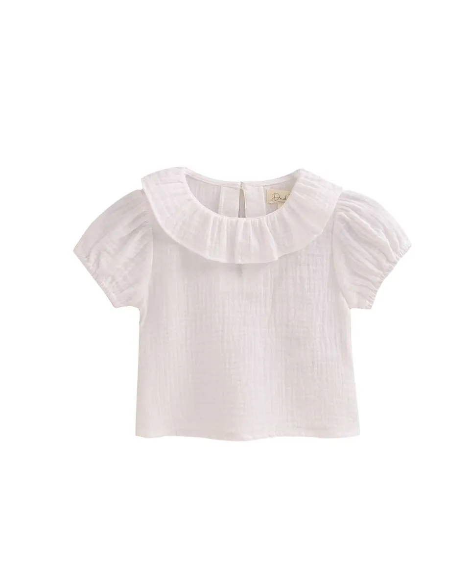 Baby girl белая муслиновая блузка с пышными рукавами Dadati, белый
Baby girl белая муслиновая блузка с пышными рукавами Dadati, белый