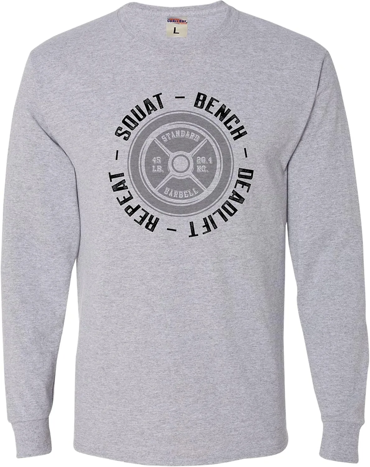 Футболка с длинным рукавом Go All Out Squat Bench Deadlift Repeat Funny Gym Workout
Футболка с длинным рукавом Go All Out Squat Bench Deadlift Repeat Funny Gym Workout