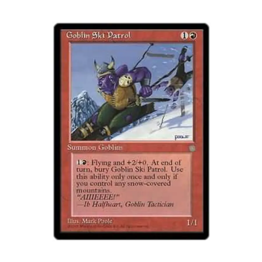 CCG Лыжный патруль гоблинов (C), MTG - Ice Age
CCG Лыжный патруль гоблинов (C), MTG - Ice Age