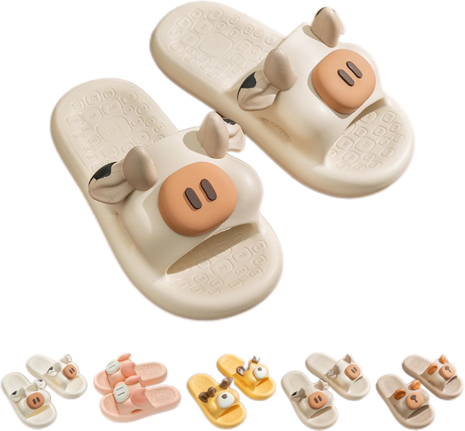 Домашние тапочки NTRUEML для ванной комнаты с изображением коровы, женские летние мультяшные домашние тапочки, нескользящие, EVA, парные, мужские, хаки
Домашние тапочки NTRUEML для ванной комнаты с изображением коровы, женские летние мультяшные домашние тапочки, нескользящие, EVA, парные, мужские, хаки