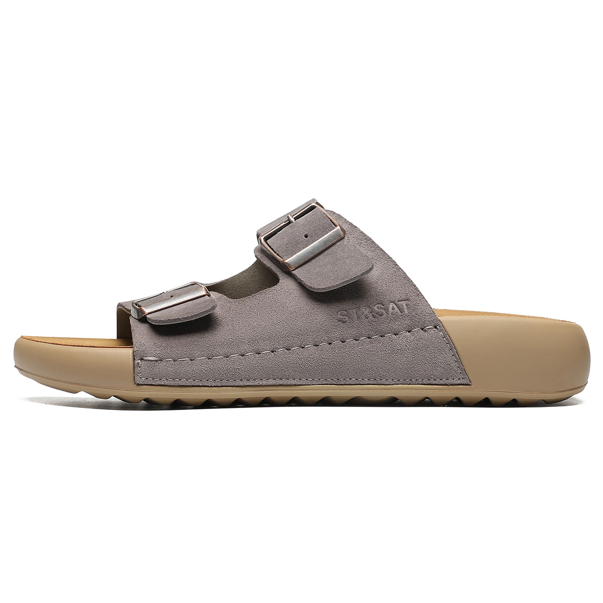 ST&SAT Стойкие к скольжению и истиранию платформенные тапочки Birkenstock, повседневные сланцы для мужской верхней одежды - синие, цвет Blue
ST&SAT Стойкие к скольжению и истиранию платформенные тапочки Birkenstock, повседневные сланцы для мужской верхней одежды - синие, цвет Blue
