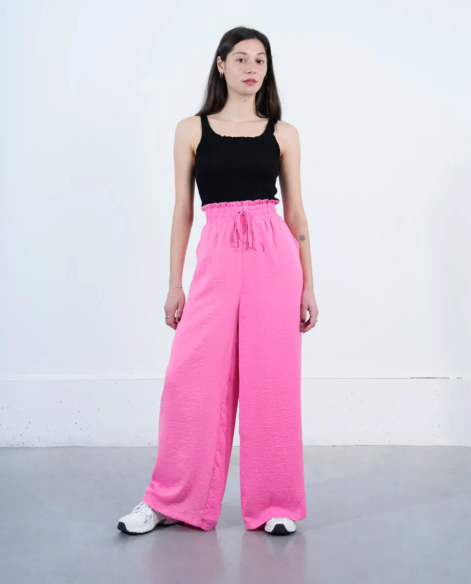 Длинные женские брюки с широкими штанинами Lili Sidonio, розовый
Длинные женские брюки с широкими штанинами Lili Sidonio, розовый