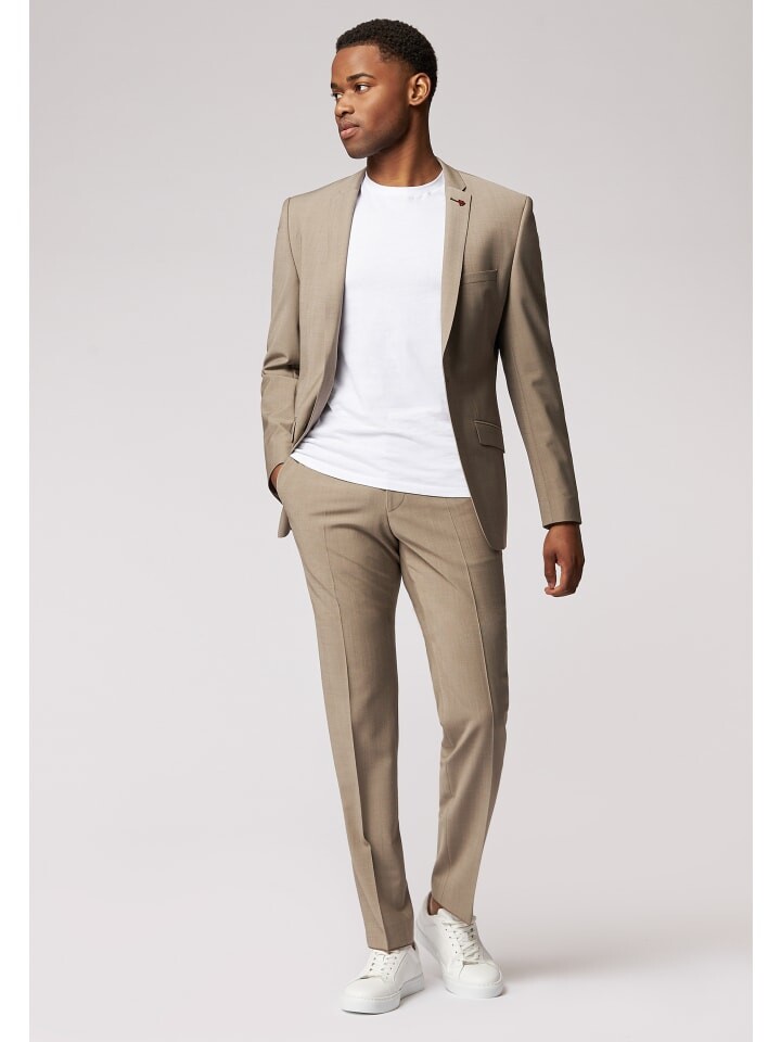Тканевые брюки Roy Robson Anzughose Modischer Anzug im Slim Fit, бежевый
Тканевые брюки Roy Robson Anzughose Modischer Anzug im Slim Fit, бежевый