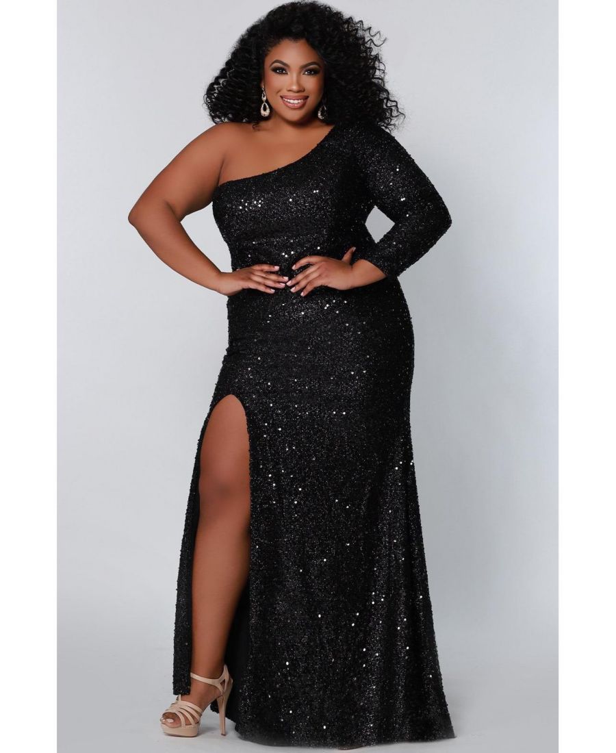 Женское платье на одно плечо с длинными рукавами, украшенное пайетками Sydney's Closet, Onyx
Женское платье на одно плечо с длинными рукавами, украшенное пайетками Sydney's Closet, Onyx