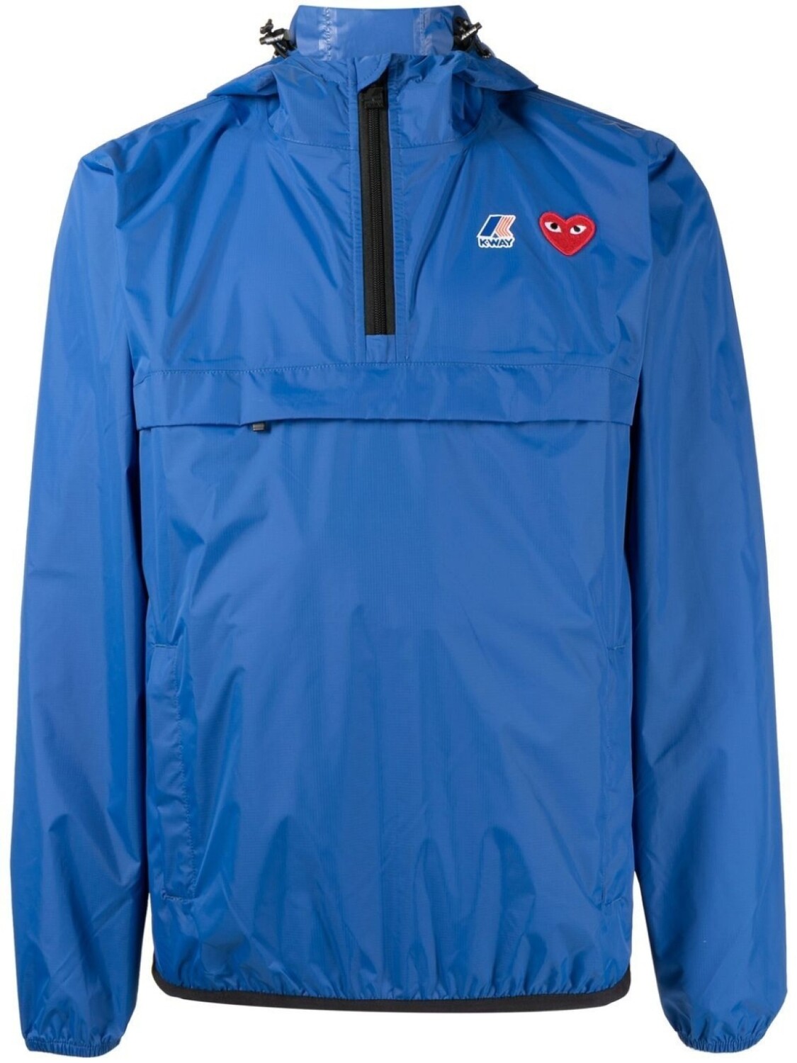 Comme Des Garçons Play худи на молнии из коллаборации с K-Way, синий
Comme Des Garçons Play худи на молнии из коллаборации с K-Way, синий