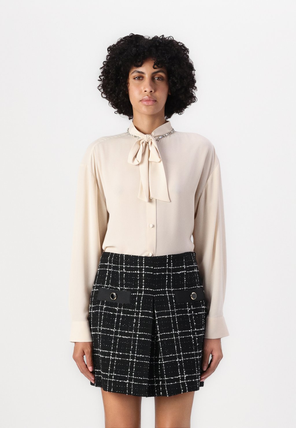 Блузка на пуговицах LIU JO, песочный 
Блузка на пуговицах LIU JO, песочный