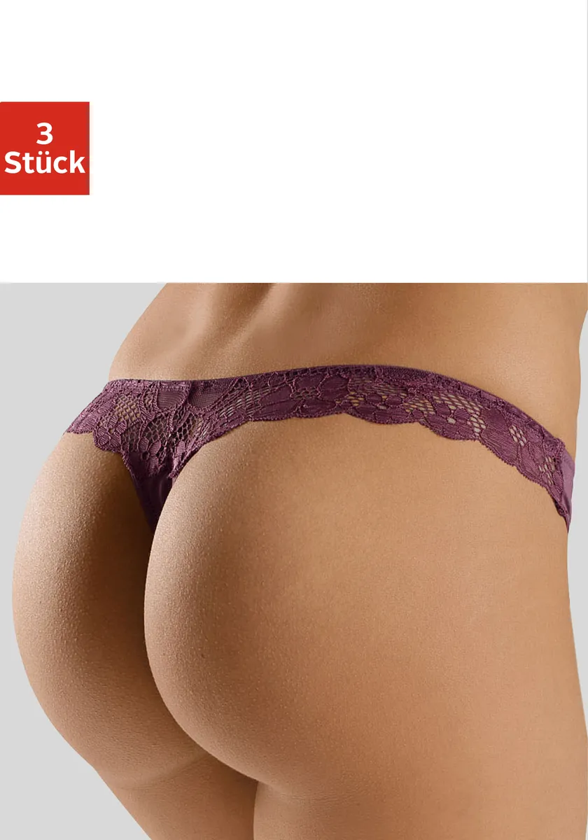 Стринги Petite Fleur (3 шт.), спинка полностью из нежного жаккардового кружева, черный
Стринги Petite Fleur (3 шт.), спинка полностью из нежного жаккардового кружева, черный
