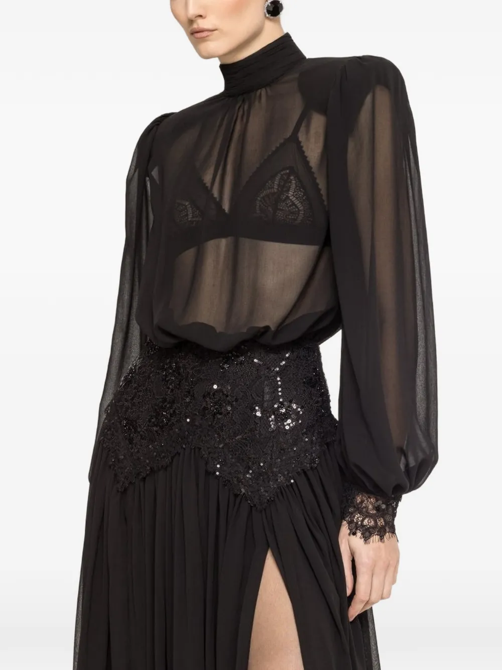 Платье с декоративной отделкой и воротником-стойкой Nissa, черный
Платье с декоративной отделкой и воротником-стойкой Nissa, черный