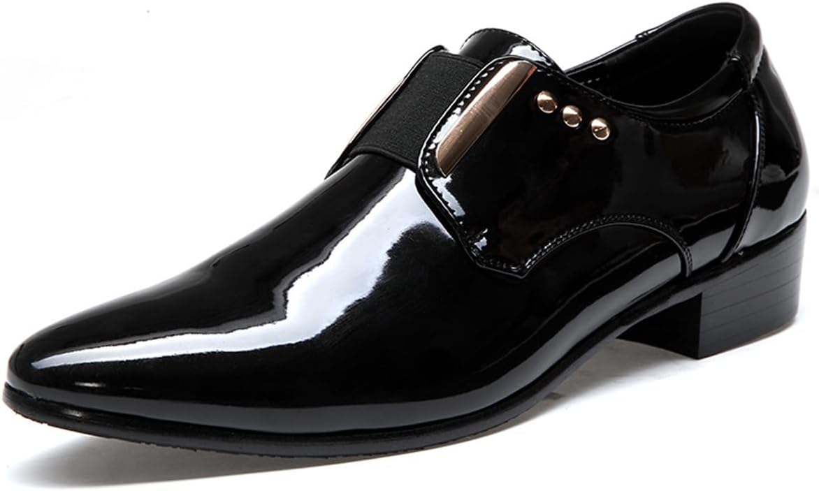 Черные классические туфли с острым носком для мужчин, оксфорды из лакированной кожи с эластичной ремешковой застежкой, элегантные лоферы современного делового и повседневного стиля, формальные свадебные туфли Ksedt
Черные классические туфли с острым носком для мужчин, оксфорды из лакированной кожи с эластичной ремешковой застежкой, элегантные лоферы современного делового и повседневного стиля, формальные свадебные туфли Ksedt