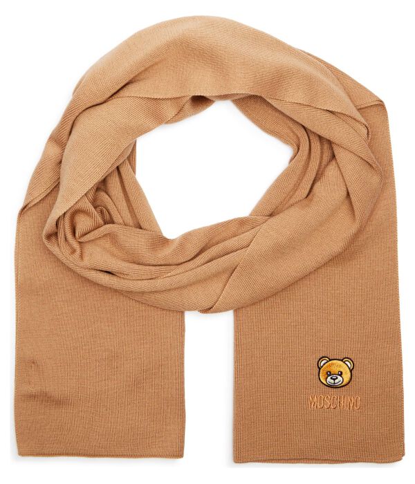 Шарф шерстяной Moschino, коричневый
Шарф шерстяной Moschino, коричневый