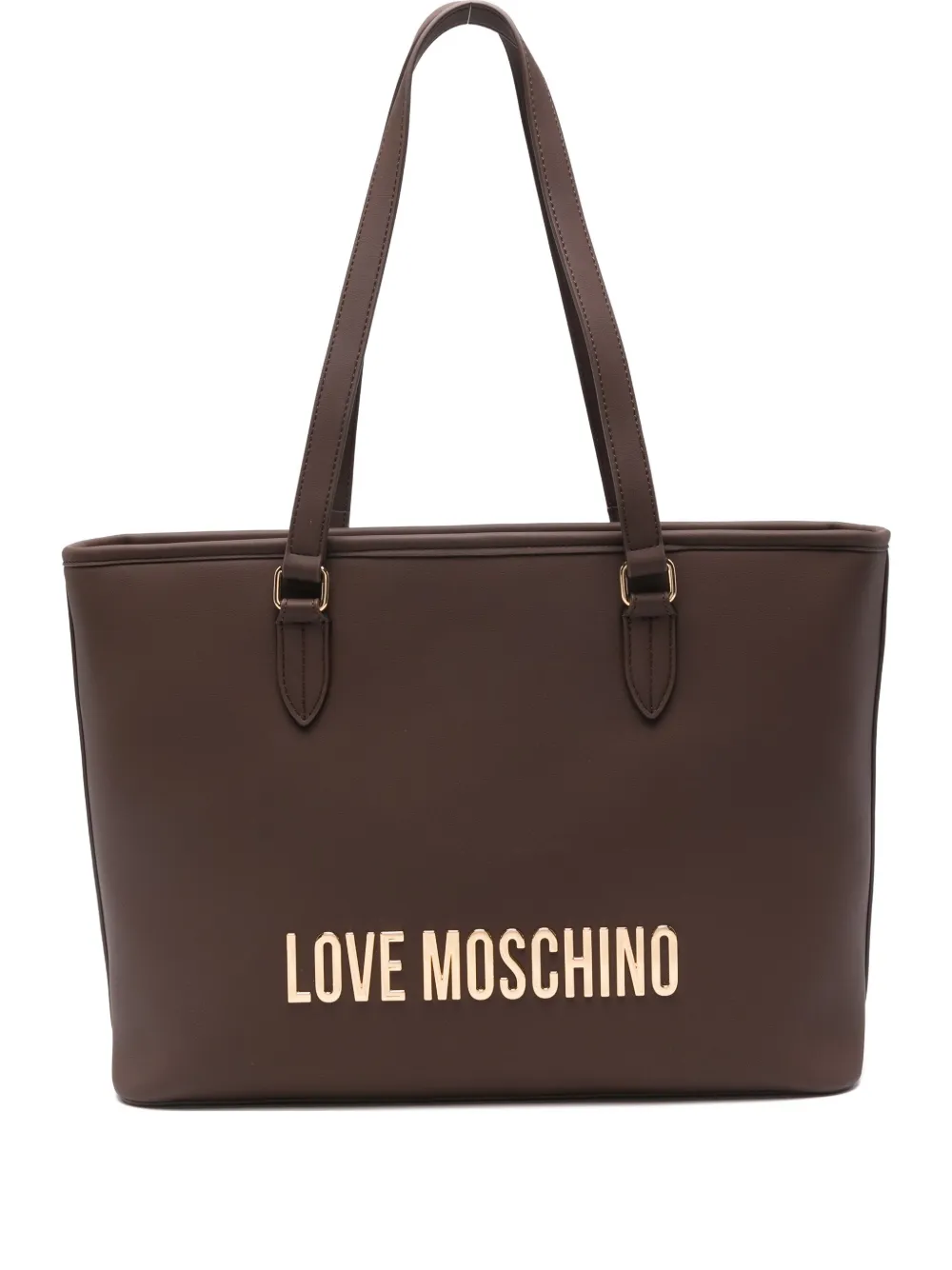 Сумка-тоут с логотипом Love Moschino, коричневый
Сумка-тоут с логотипом Love Moschino, коричневый