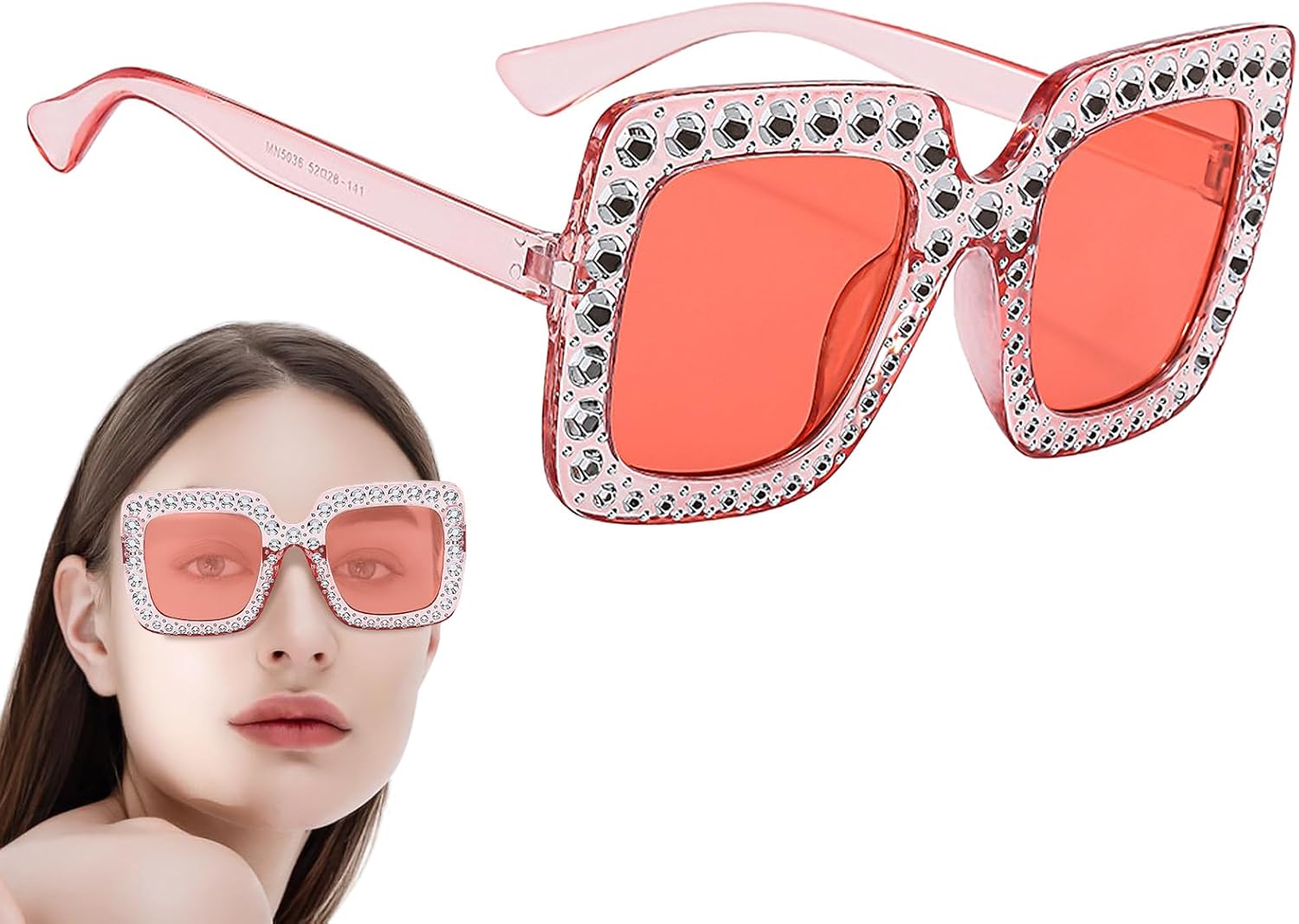 Солнцезащитные очки со стразами, декоративные квадратные очки, большие солнцезащитные очки, модные солнцезащитные очки для женщин, стильные солнцезащитные очки Generic, Pink
Солнцезащитные очки со стразами, декоративные квадратные очки, большие солнцезащитные очки, модные солнцезащитные очки для женщин, стильные солнцезащитные очки Generic, Pink