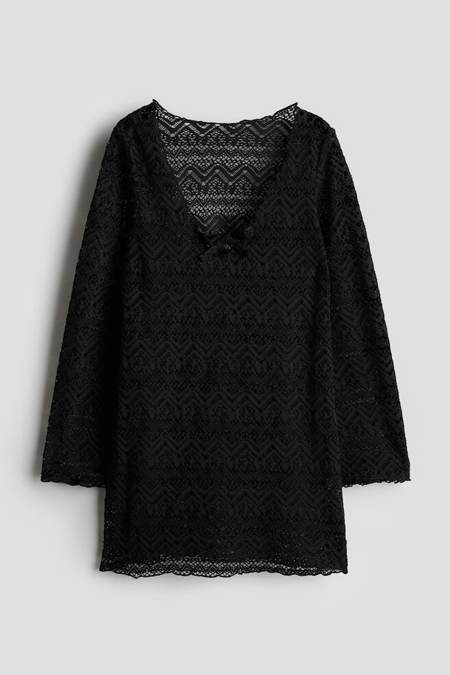 Пляжное платье в виде крючка H&M, черный
Пляжное платье в виде крючка H&M, черный