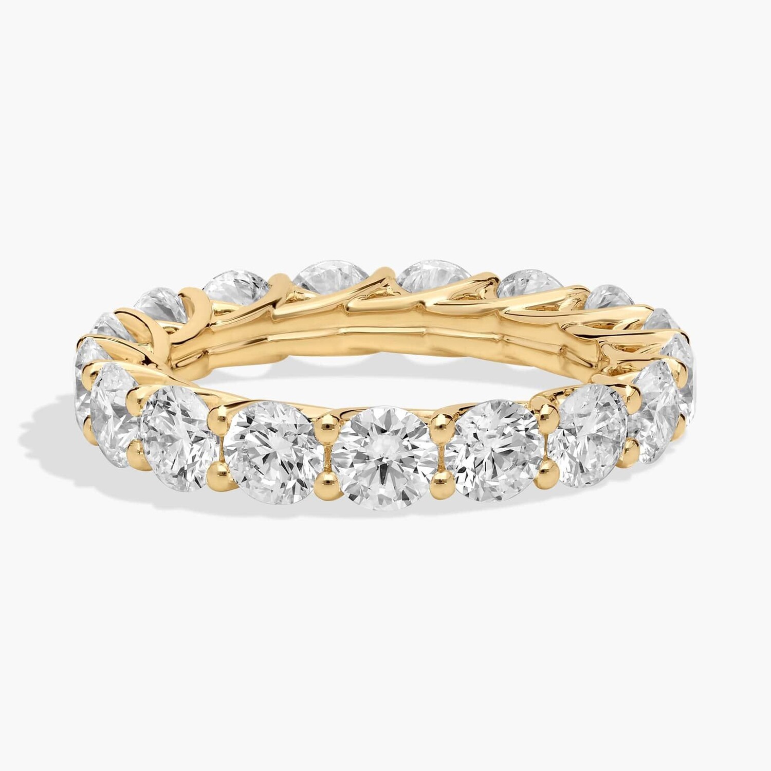 Кольцо Trellis Lab-Grown Diamond Eternity из 14-каратного желтого золота (4 карата Tw. - FG / VS2-SI1) Blue Nile 
Кольцо Trellis Lab-Grown Diamond Eternity из 14-каратного желтого золота (4 карата Tw. - FG / VS2-SI1) Blue Nile