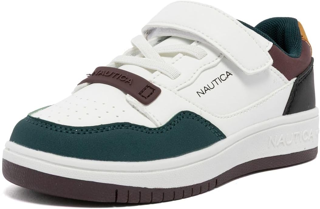 Детские кроссовки Nautica с регулируемыми ремешками, Удобные повседневные кеды для мальчиков и девочек, малышей и маленьких детей, белый/зеленый
Детские кроссовки Nautica с регулируемыми ремешками, Удобные повседневные кеды для мальчиков и девочек, малышей и маленьких детей, белый/зеленый