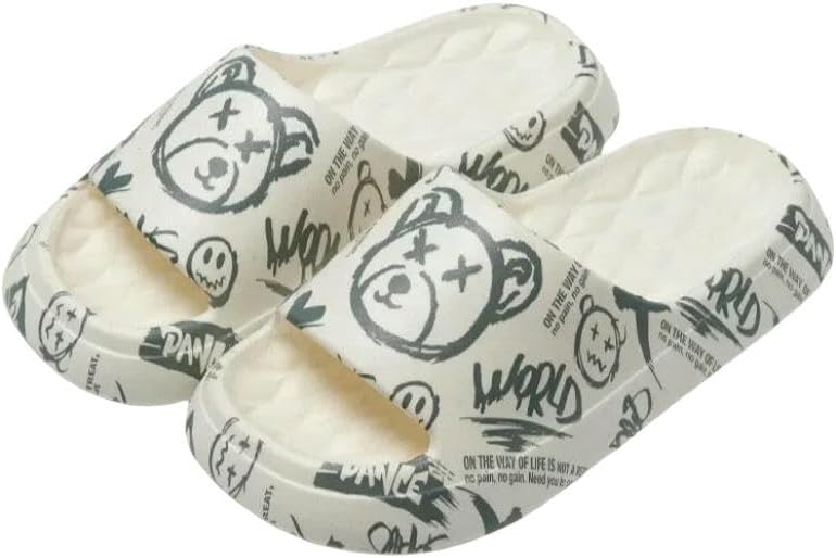 Тапочки женские с граффити, тапочки с толстой подошвой, мужские больших размеров, пара пляжных сандалий из ЭВА Dmmwcx, бежевый
Тапочки женские с граффити, тапочки с толстой подошвой, мужские больших размеров, пара пляжных сандалий из ЭВА Dmmwcx, бежевый
