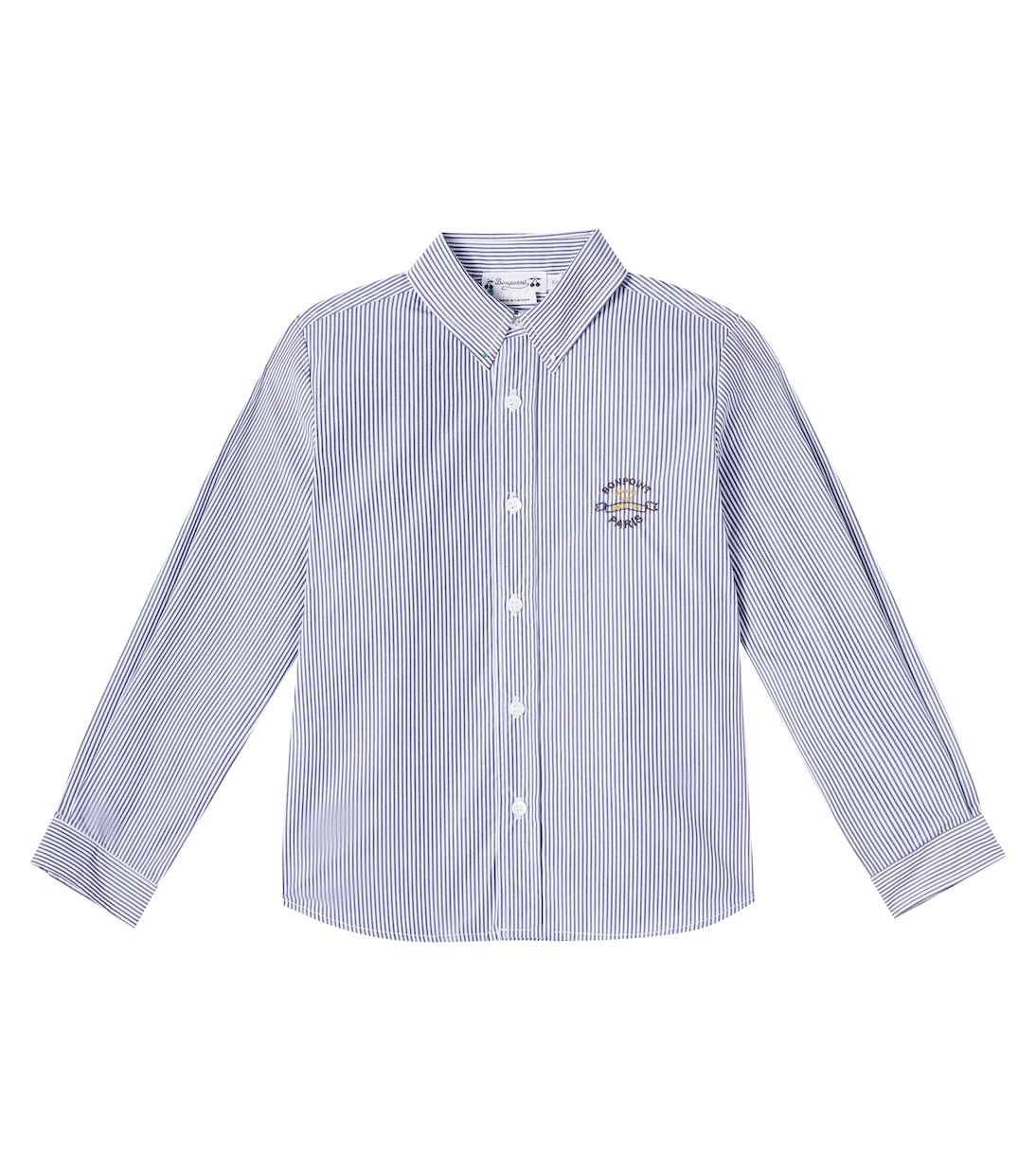 Полосатая хлопковая рубашка Bonpoint, Ra Faux Noir
Полосатая хлопковая рубашка Bonpoint, Ra Faux Noir