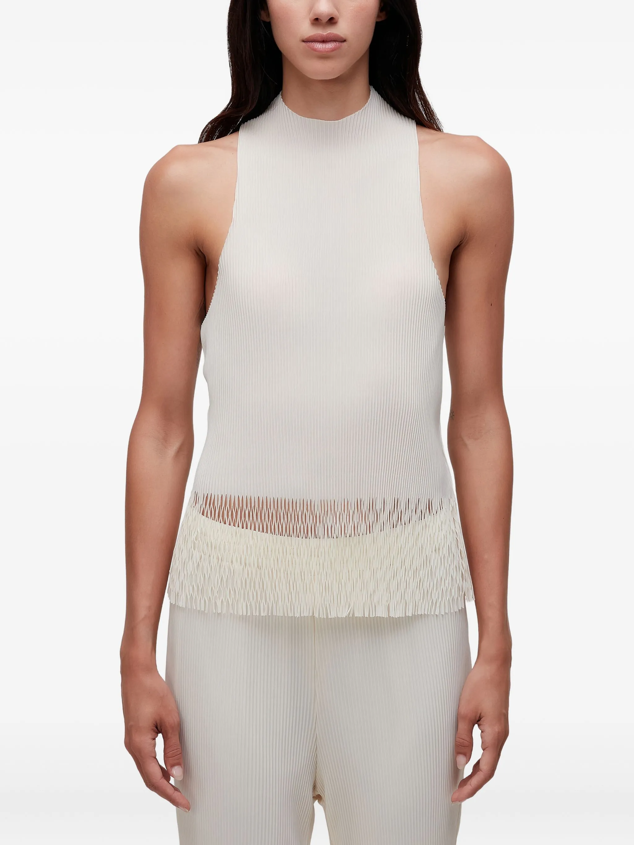 Плиссированный топ с рукавами реглан Osklen, белый
Плиссированный топ с рукавами реглан Osklen, белый