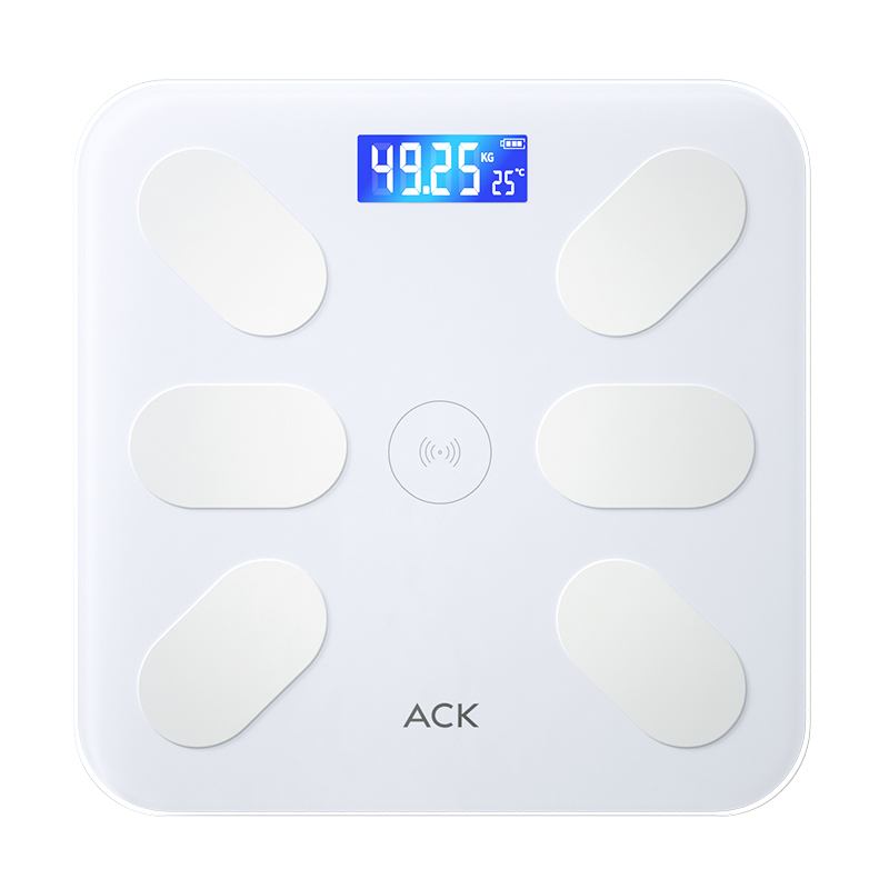 Умные весы для дома с точным измерением веса и заряжаемой моделью KM 2026, разработанные для контроля веса и измерения процента жира в организме ACK
Умные весы для дома с точным измерением веса и заряжаемой моделью KM 2026, разработанные для контроля веса и измерения процента жира в организме ACK