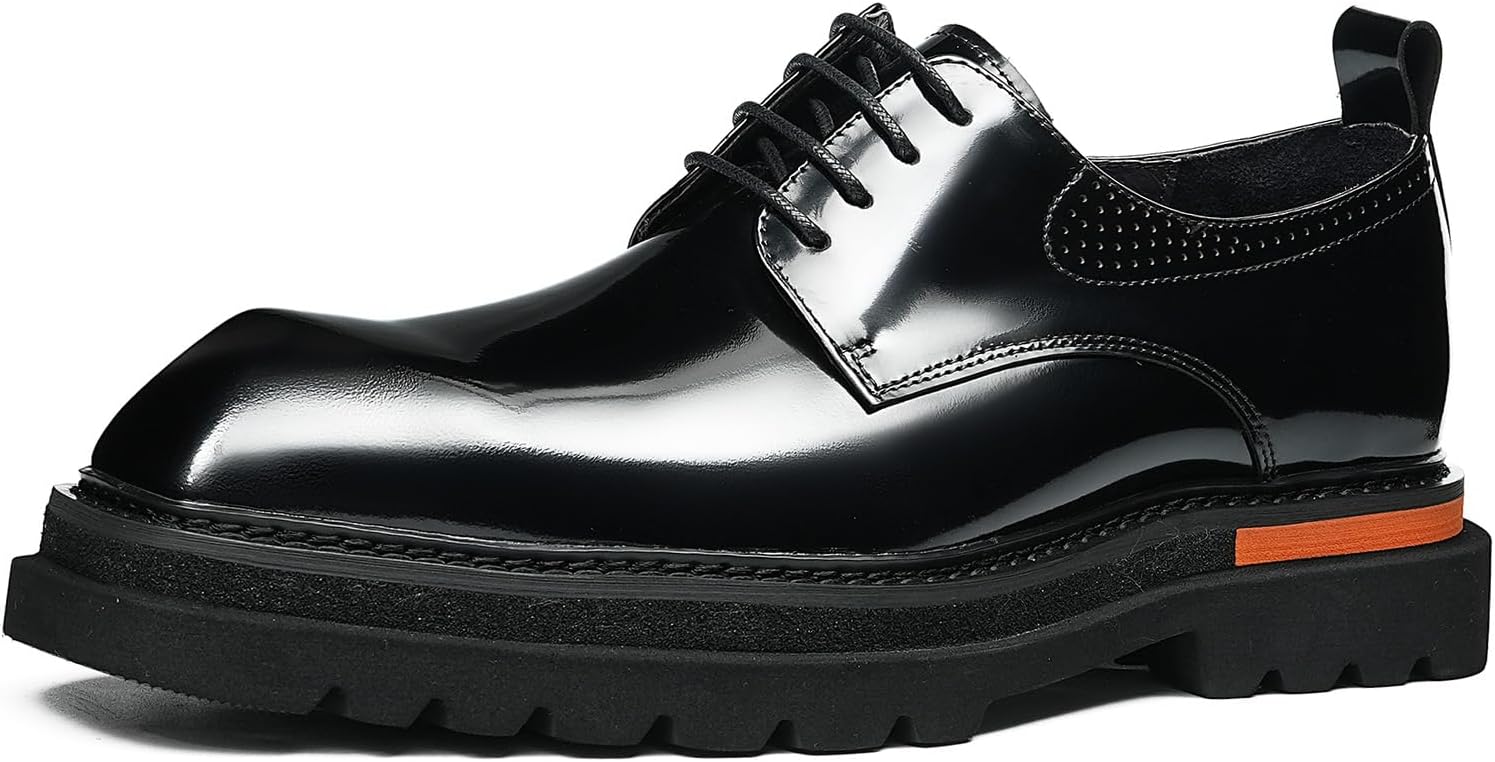 Мужские дерби с квадратным носком, 4-шнурковые полубрючные туфли из лакированной кожи с мягкой подошвой, повседневная носка 25887 Windhana, черный
Мужские дерби с квадратным носком, 4-шнурковые полубрючные туфли из лакированной кожи с мягкой подошвой, повседневная носка 25887 Windhana, черный