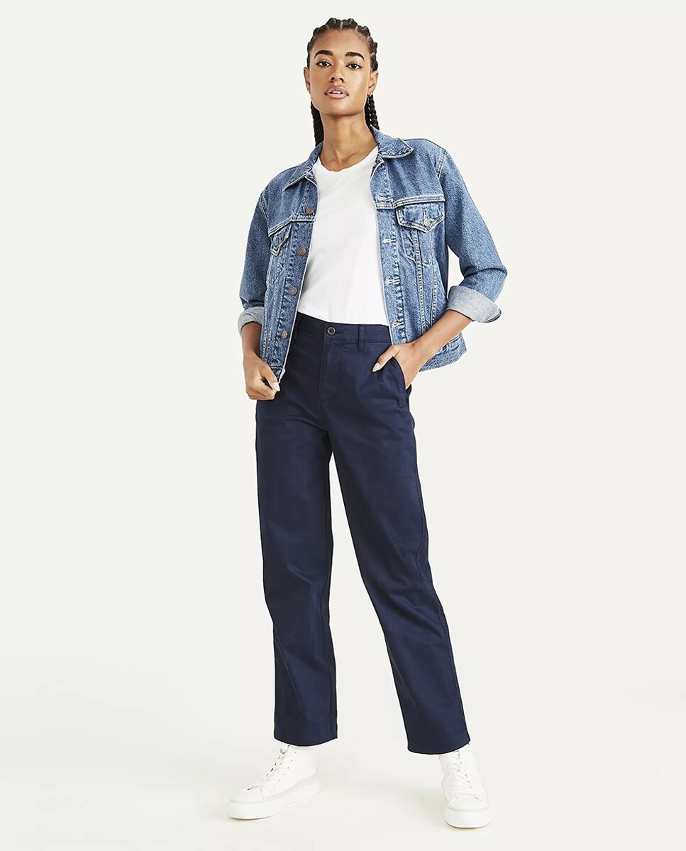 Женские брюки-чиносы с завышенной талией и широкими штанинами Dockers, темно-синий
Женские брюки-чиносы с завышенной талией и широкими штанинами Dockers, темно-синий