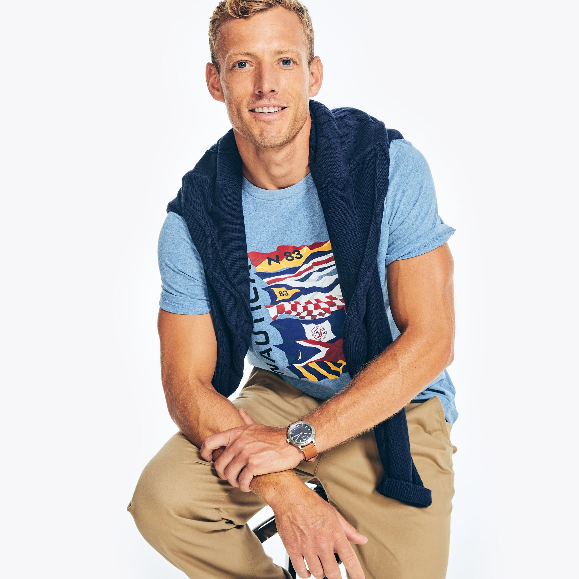 Футболка Nautica Mens Sustainably Crafted Flag Graphic, цвет deep anchor heather
Футболка Nautica Mens Sustainably Crafted Flag Graphic, цвет deep anchor heather