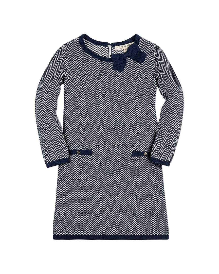 Хоуп & Хенри Платье-свитер с бантом HOPE & HENRY, синий
Хоуп & Хенри Платье-свитер с бантом HOPE & HENRY, синий