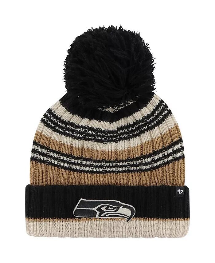 Женская вязаная шапка Seattle Seahawks Barista из натурального материала с манжетами и помпоном '47 Brand, бежевый
Женская вязаная шапка Seattle Seahawks Barista из натурального материала с манжетами и помпоном '47 Brand, бежевый