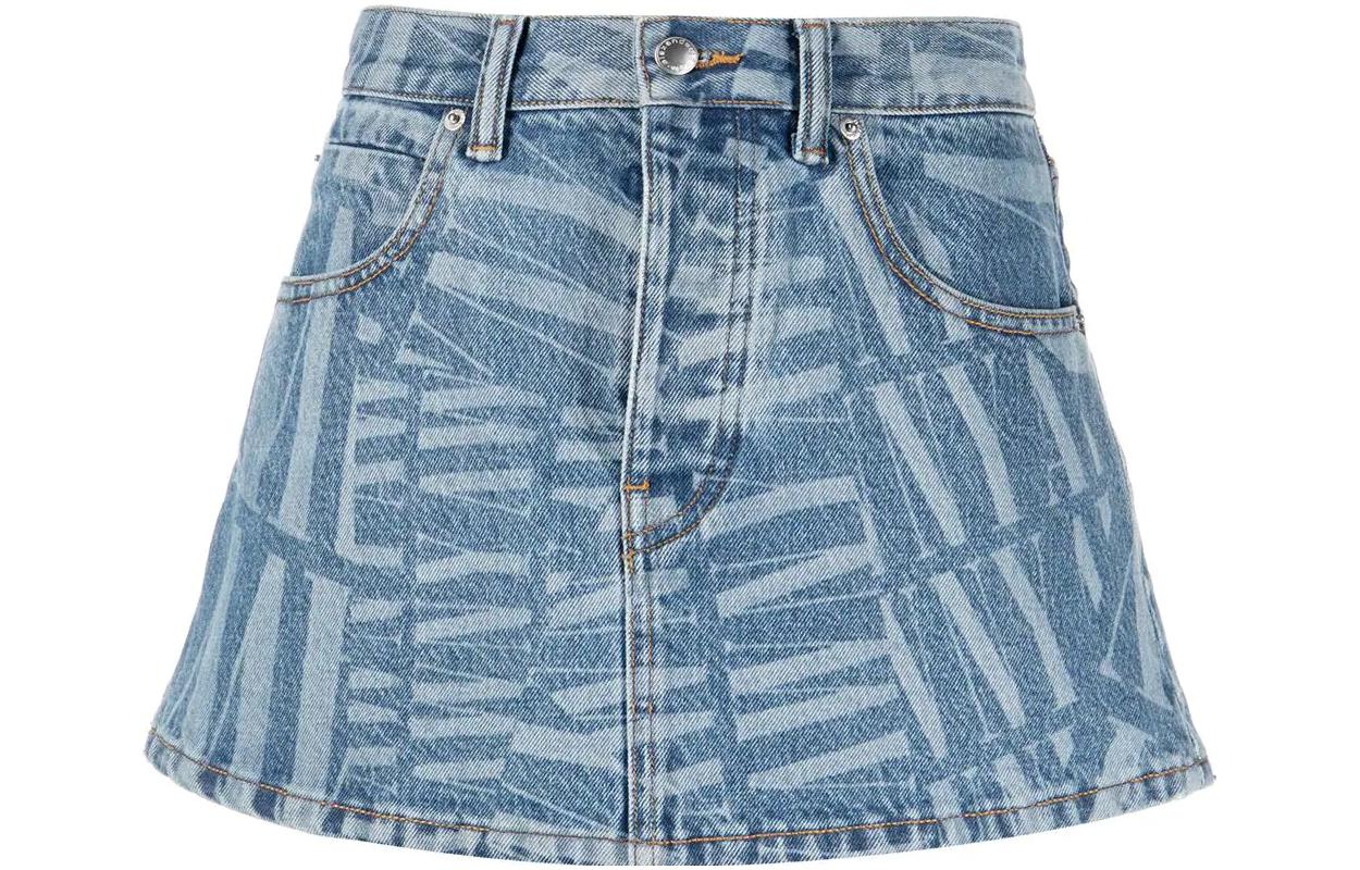 Джинсовая короткая юбка женская голубая Alexander Wang
Джинсовая короткая юбка женская голубая Alexander Wang