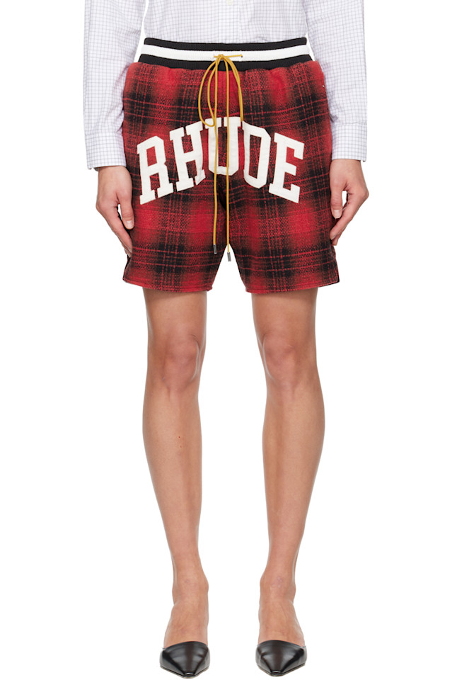 Rhude Красные и черные фланелевые шорты с логотипом университетской баскетбольной команды «rhude»
Rhude Красные и черные фланелевые шорты с логотипом университетской баскетбольной команды «rhude»