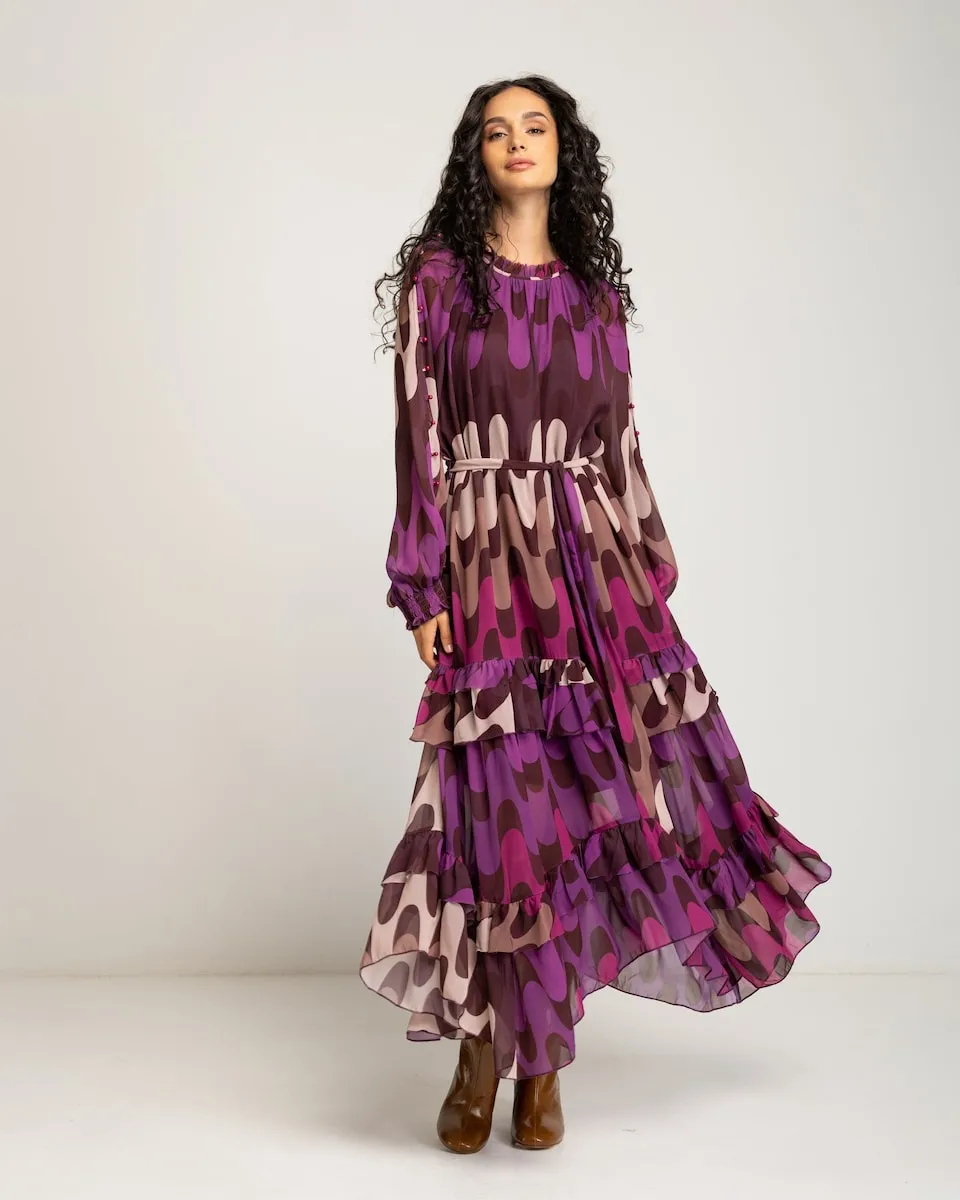 Длинное платье с декоративным узором Niza, фиолетовый
Длинное платье с декоративным узором Niza, фиолетовый