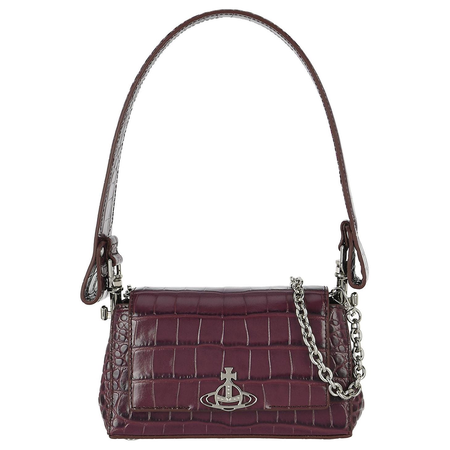 Vivienne Westwood Маленькая коричневая тисненая сумка через плечо
Vivienne Westwood Маленькая коричневая тисненая сумка через плечо