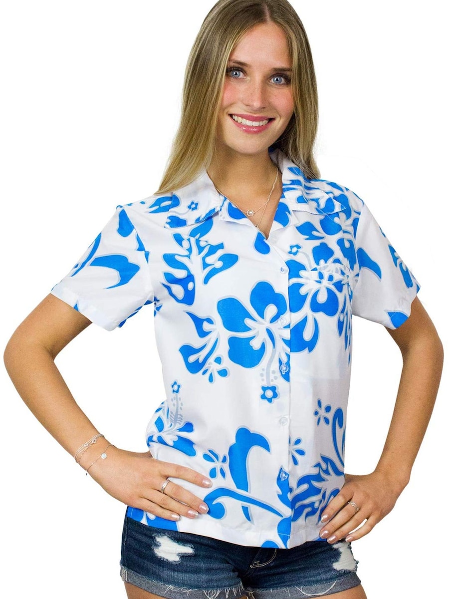 Блуза King Kameha Hibiscus White Line, бирюзовый
Блуза King Kameha Hibiscus White Line, бирюзовый